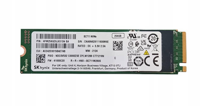 Накопичувач SSD Hynix m.2 NVMe 256Gb SK 250 240 (HFM256GD3JX016N BA) Б/в