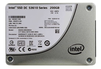 Накопичувач SSD Intel Sata 2.5 200Gb DC S3610 (SSDSC2BX200G4) Б/в