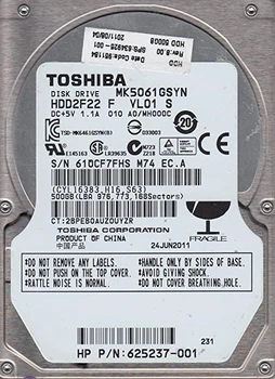 Жорсткий диск Toshiba 2.5 500Gb (MK5061GSYN) Б/в
