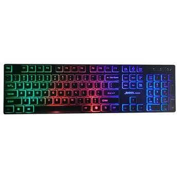 Клавіатура Jedel USB, довжина кабелю 170см (Eng/Укр/Рус), (483х188х35 мм) Black, 104к (K510)