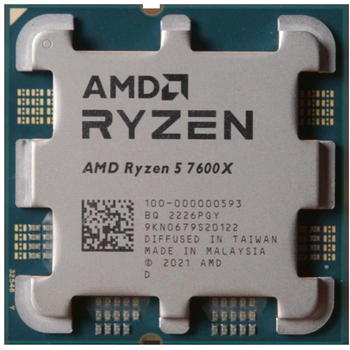 Процесор AMD Ryzen 5 7600X (100-000000593) (sAM5, 12T, 5.3 ГГц)