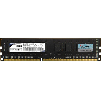Модул' пам'яті Glowy DDR3 8Gb Gloway 1600MHz (WAR3U1600C11081C) Б/в
