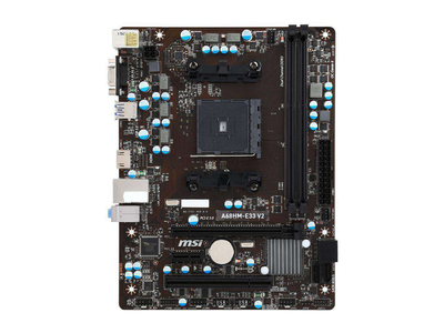 Материнс'ка плата MSI A68HM-E33 V2 (A68HM-E33 V2) (sFM2, AMD A68H, Micro-ATX) Б/в