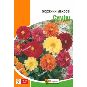 Семена Яскрава Георгины Махровые смесь 2 г (42724)