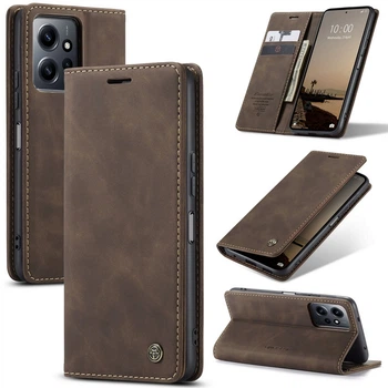 Чехол книжка с магнитом Xiaomi Redmi Note 12 CaseMe Dark Brown (32843-05)