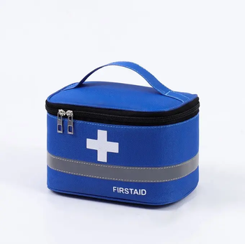 Аптечка сумка органайзер компактная портативная для медикаментов путешествий дома 19х13х12 см (474865-Prob) Синяя