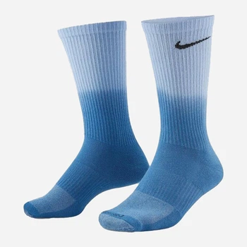 Набор мужских носков высоких хлопковых Nike U NK Everyday Plus Cush Crew DH6096-903 42-46 2 пары Синий/Голубой (195244784554)