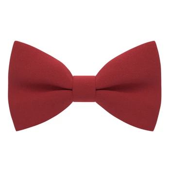 Бабочка Bow Tie House большая насыщенная красная однотонная 09229