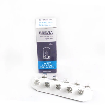 Галогенна лампа BREVIA W5W 24V 5W 24308C