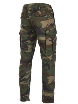 Тактичні штани Mil-Tec Teesar RipStop BDU Slim Fit woodland 11853120 L