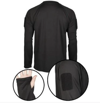 Термоактивная Черная Рубашка Mil-Tec tactical d/r 11082002-3XL