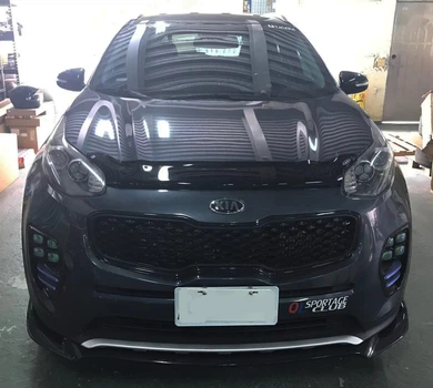 Дефлектор капота KIA Sportage 2015-2021 без логотипа HIC