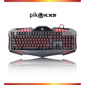 Клавіатура Piko KX5 Ukr (1283126489600) Black USB