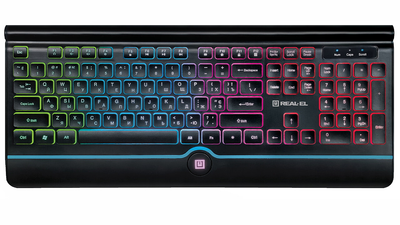 Клавиатура REAL-EL Comfort 8000 Backlit Ukr Black USB