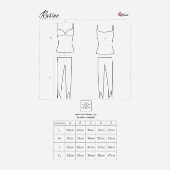 Piżama (top + spodnie) LivCo Corsetti Fashion Rasine LC 90040 M Pink (5907996386512)