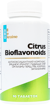 Цитрусові біофлавоноїди All Be Ukraine Citrus bioflavonoids 90 таблеток (4820255570594)