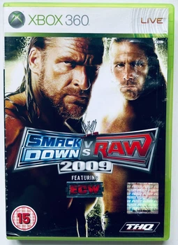 WWE Smackdown vs Raw 2009, Б/У, английская версия - диск для Xbox 360