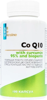 Коэнзим CoQ10 All Be Ukraine с куркумином и биоперином 60 мг 100 капсул (4820255570617)