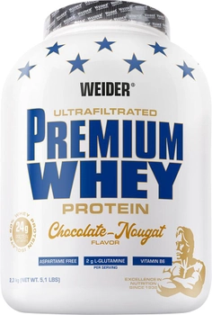 Преміум протеїн сироватковий Weider 2300 г Шоколад-Нуга (4044782300411)