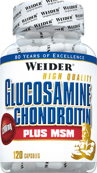 Suplement diety Weider Glukozamina Chondroityna Plus MSM 120 k (4044782376119)