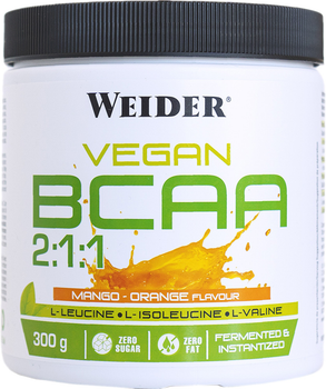 Амінокислоти Weider Vegan BCAA 2:1:1 Манго-Апельсин 300 г (8414192311448)