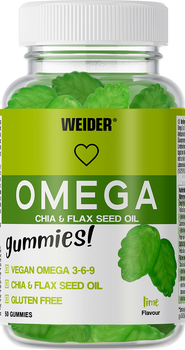 Suplement diety Weider Omega Chia & Flax Seed Oil 50 Gummies (8414192312544)