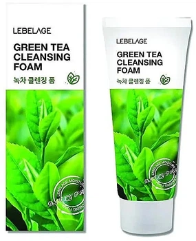 Очищаюча пінка для обличчя із зеленим чаєм - Lebelage Green Tea Cleansing Foam 100ml (1181342-118915)