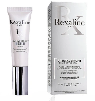 Солнцезащитный матирующий флюид для лица - Rexaline Crystal Bright Fluid SPF50+ 30ml (1163684-134352)