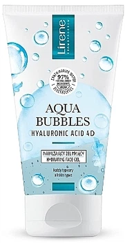 Увлажняющий гель для лица - Lirene Aqua Bubbles Hyaluronic Acid 4D Moisturizing Washing Gel 150ml (1209508-133278)