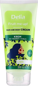 Крем для лица и тела с ароматом лайма - Delia Fruit Me Up! Face & Body Cream 2in1 Lime Scented 200ml (1188377-133848)