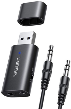 Приемник/транслятор Ugreen CM523 USB 2.0 to 3.5mm Bluetooth Adapter with Audio Cable (60300_WV)