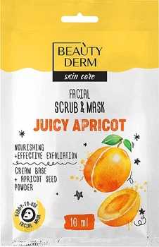Маска-скраб для лица "Juicy Apricot" - Beauty Derm Facial Scrub & Mask 10ml (1229622-133066)