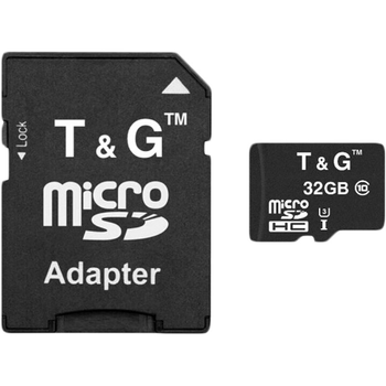 Карта памяти T&G microSDHC 32Gb UHS-3 (Class 10) + Adapter SD