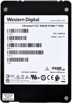 Western Digital Ultrastar DC SN640 NVMe SSD 3.84TB U.2 PCIe 3.1 x4 (0TS1929)