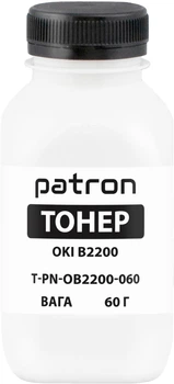 Тонер Patron Oki B2200 60 г Black (PN-OB2200-060)