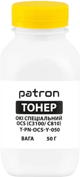 Тонер Patron Oki специальный OCS 50 г Yellow (PN-OCS-Y-050)