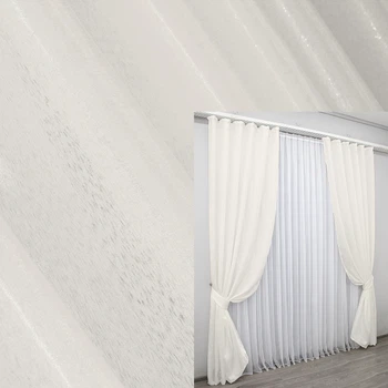 Комплект готовых штор VR-Textil Атлас Монорей № 788ш Молочный 150х270 см 2 шт (30-573)