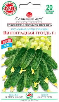 Семена Огурца Виноградная гроздь F1 Солнечный март, 20 шт