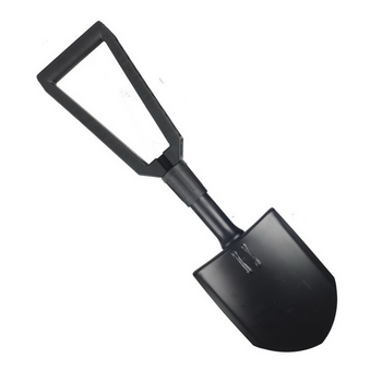 Складна лопата M-Tac з чохлом Чорний
