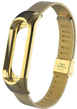 Ремінець Becover Metal для Xiaomi Mi Smart Band 5/Mi Smart Band 6 Gold (705148)