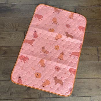 Многоразовая пеленка для детей Pelushka Funny Dogs Pink 60х90 см