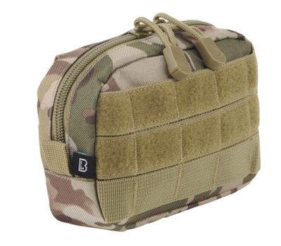 Сумка-подсумок Brandit Molle Pouch Compact Brown Camouflage, тактический камуфляж (KG-8153)