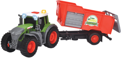 Трактор Dickie Toys Фендт с прицепом со звуковым и световым эффектом 26 см (3734001) (4006333080654)