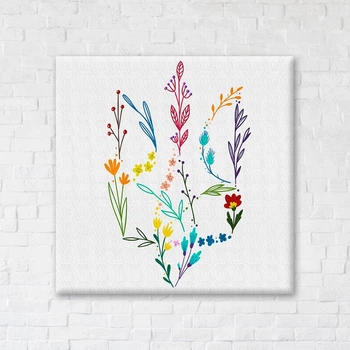 Постер-картина на холсте на стену Brushme Герб в цветах ©Алена Жук, 30x30 см (CN53161S)