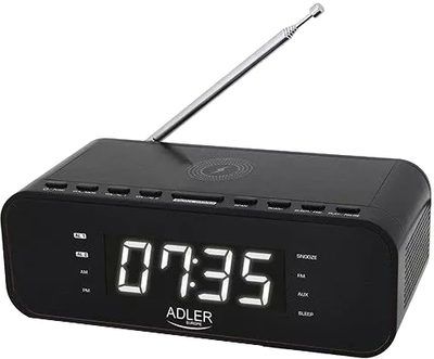 Настільний годинник-будильник Adler AD1192B
