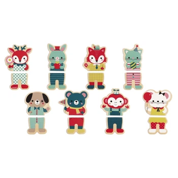 Игровые магнитные фигурки Janod Животные 16 эл. J08015