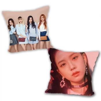 Подушка Блэкпинк Джису BLACKPINK двухсторонняя 25х25 см (y0009)