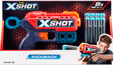 Бластер Zuru X-Shot Red Excel Kickback, 8 патронов 36184R