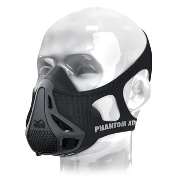 Маска для тренировки дыхания Phantom Training Mask Black L PP