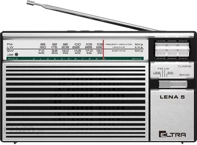 Radio Eltra LENA 5 USB srebrne (5907727028353)